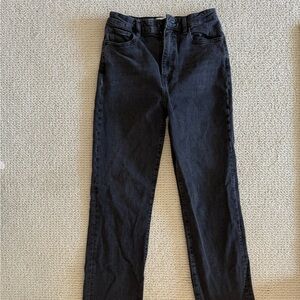 Frame Denim Women's Black The Ruler Jeans